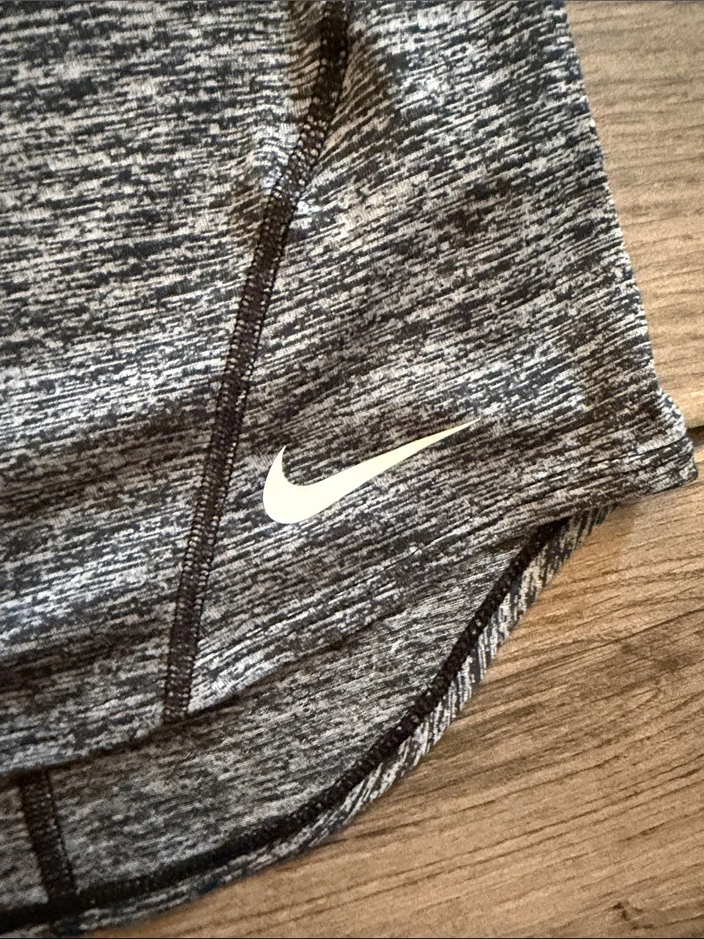 Nike Girls' Heather Gray Athletic One-Piece Tank with Just Do It Straps
